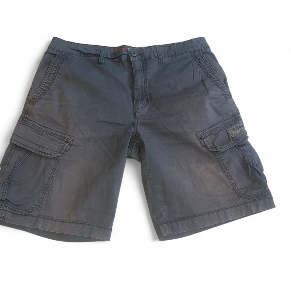 UNIONBAY Men's Dark Gray Cargo‎ Shorts Jorts